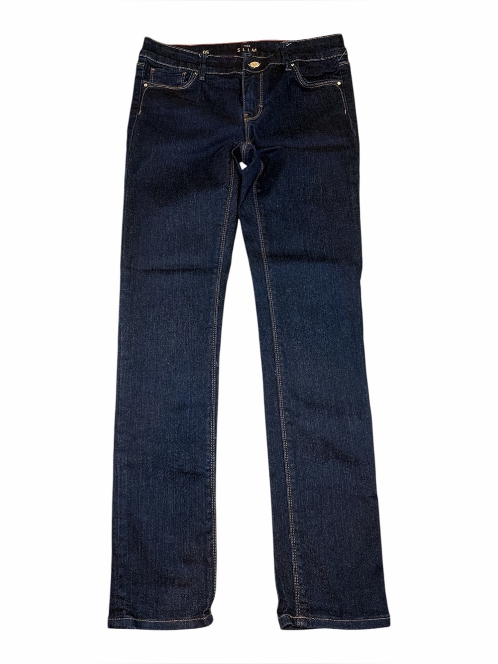 White House Black Market Size 0 Short Dark Wash “The Slim” Classic Rise Jeans